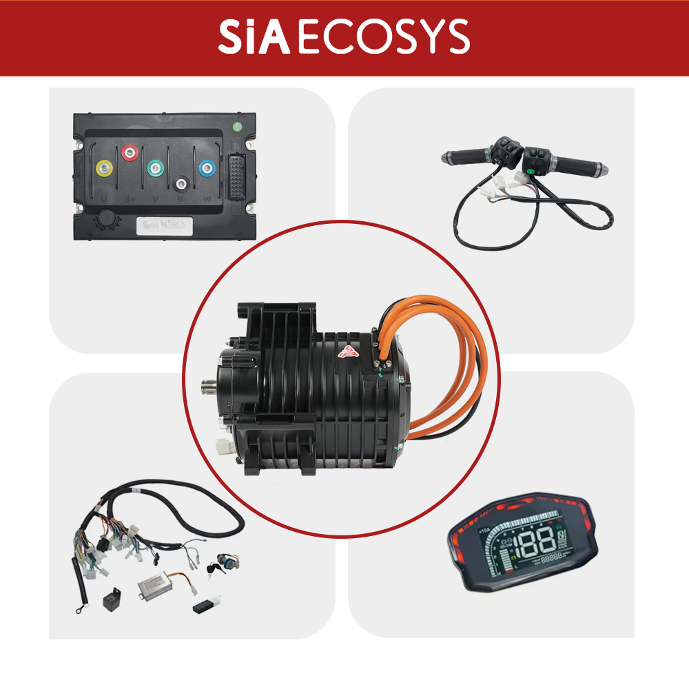 Mid Drive Motor Kit 72V 3000W - QSMOTOR QS138 3000W V3 70H Mittelmotor-Kit