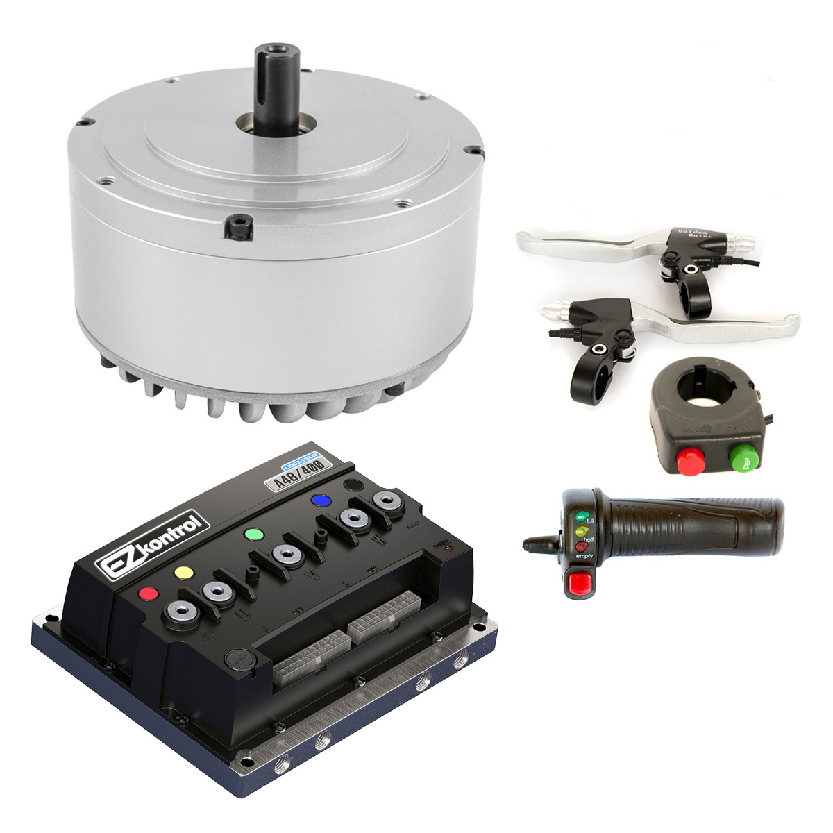 Electric Motorcycle Conversion Kit 72V - Motorrad Elektro-Umrüstsatz 3kW 48V/72V 3600RPM Bürstenloser