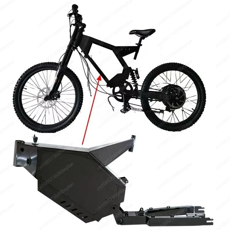 8000W Stealth Bomber Ebike - Stealth Bomber E-Bike-Rahmen, vollgefedertes 3000 W