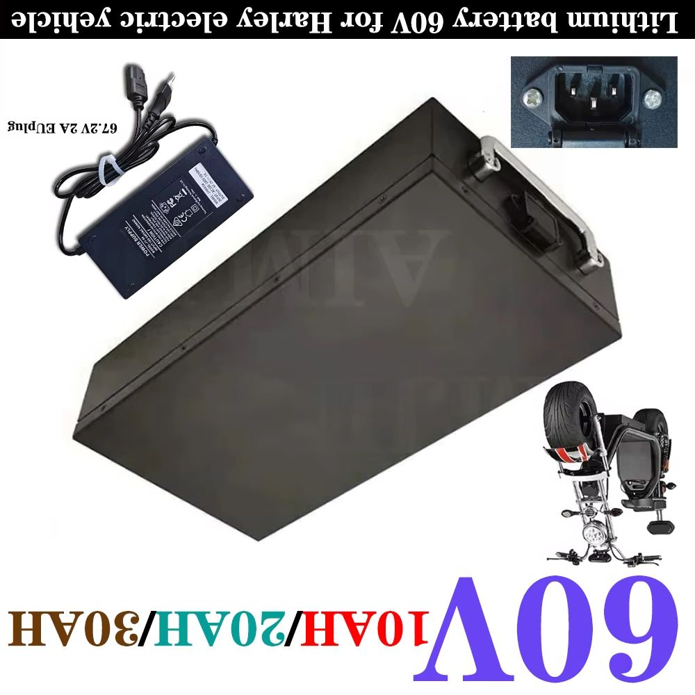 60V 30Ah Electric Scooter Battery - 60V Lithium-Batterie für Harley Elektrofahrzeug Faltbares