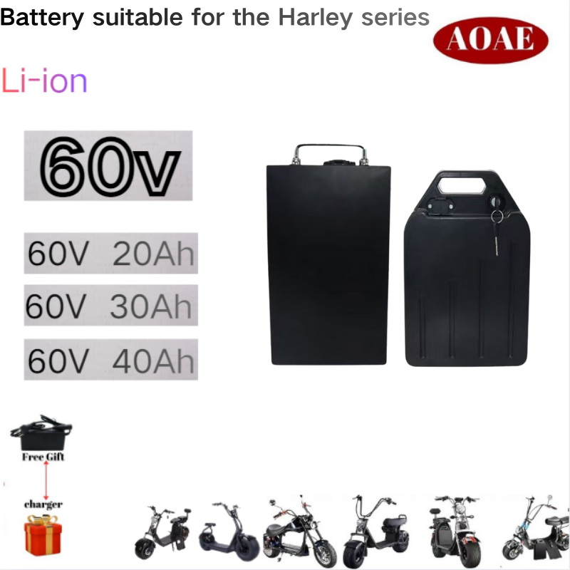 60V 30Ah Electric Scooter Battery - Für Harley-Batterie 60V 20Ah 30Ah 40Ah