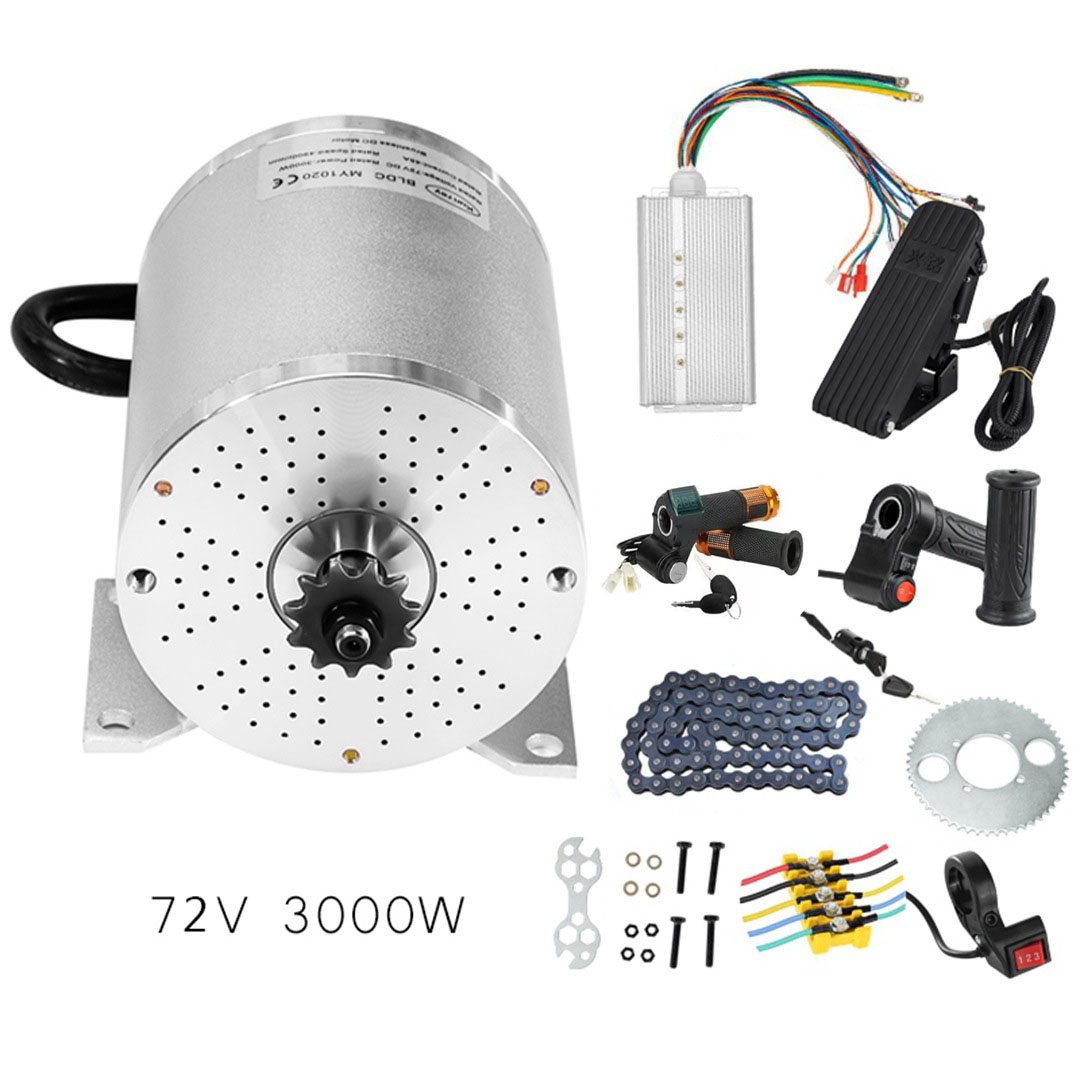Electric Motorcycle Conversion Kit 72V - Umwandlung Elektrische Motorrad Kart Motor Kit