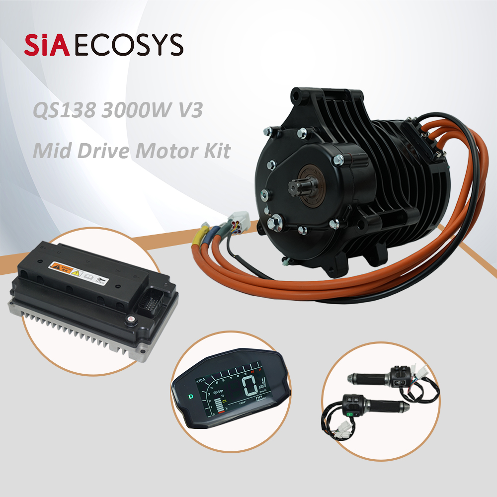 QSMotor QS138 3000W V3 70H 550 – Mid Drive Motor Kit 72V 3000W Bewertung und Preis