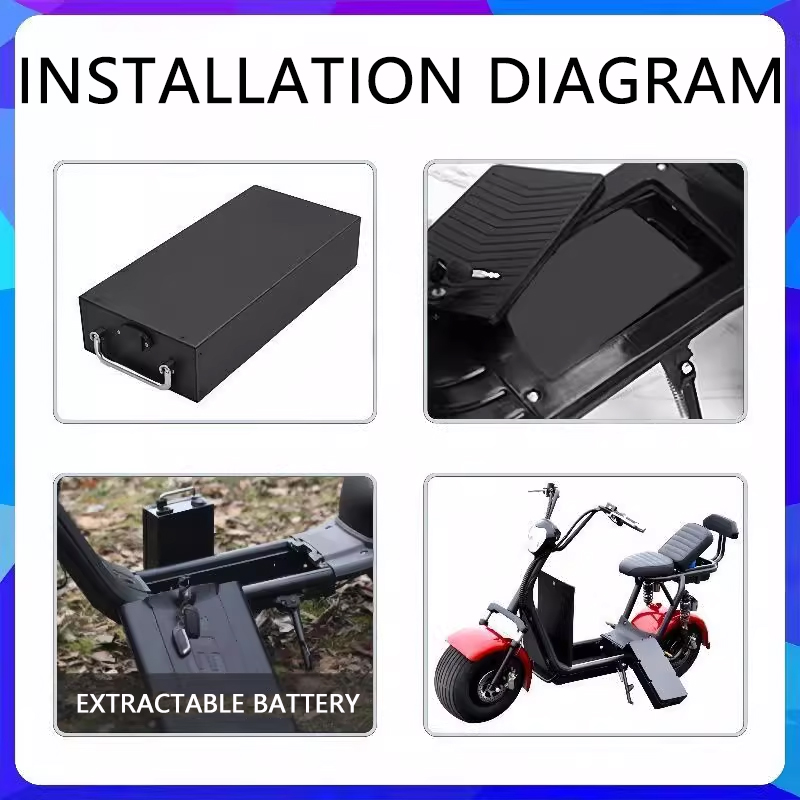 Neue 60V 30Ah 40Ah 10Ah Lithiu – 60V 30Ah Electric Scooter Battery Bewertung und Preis