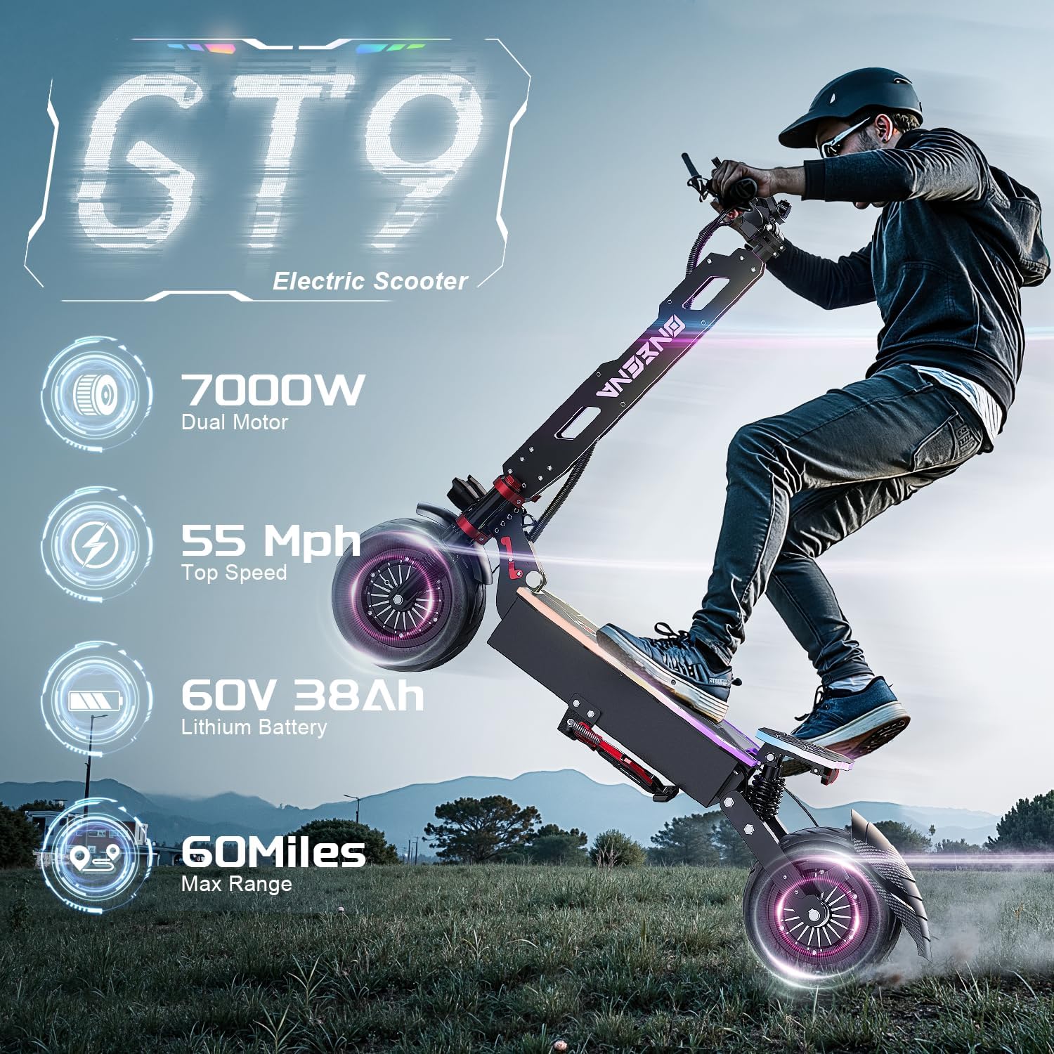 ONECNA NEW GT9 GT8 GT7 Elektro – 60V 5600W Dual Motor Electric Scooter Bewertung und Preis