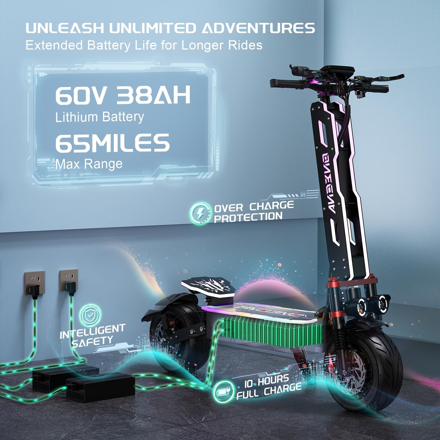 ONECNA NEW GT9 GT8 GT7 Elektro – 60V 5600W Dual Motor Electric Scooter Bewertung und Preis