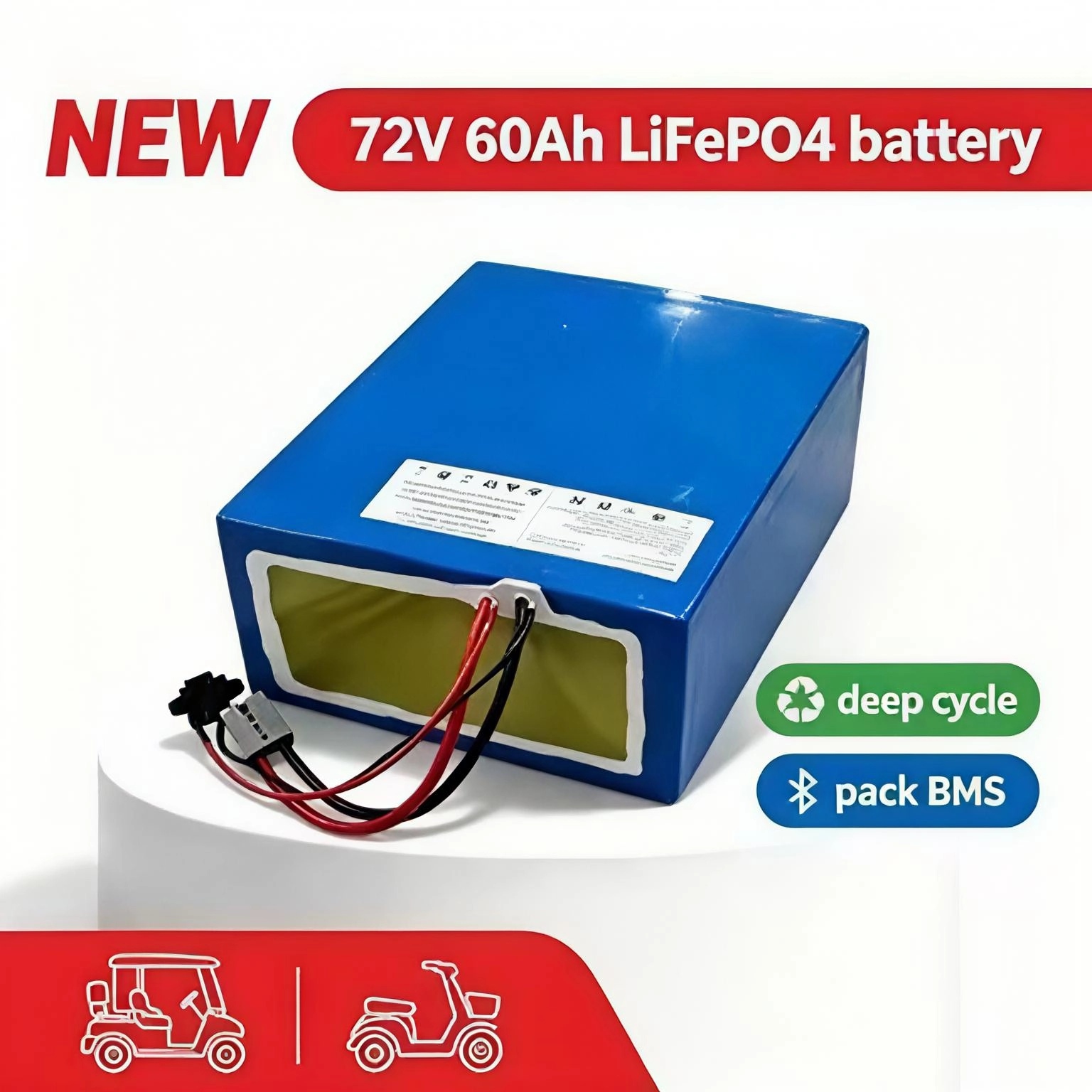 Lithium 72V 60Ah LiFePO4 Batte – 72V 60Ah Lifepo4 Battery Pack Bewertung und Preis